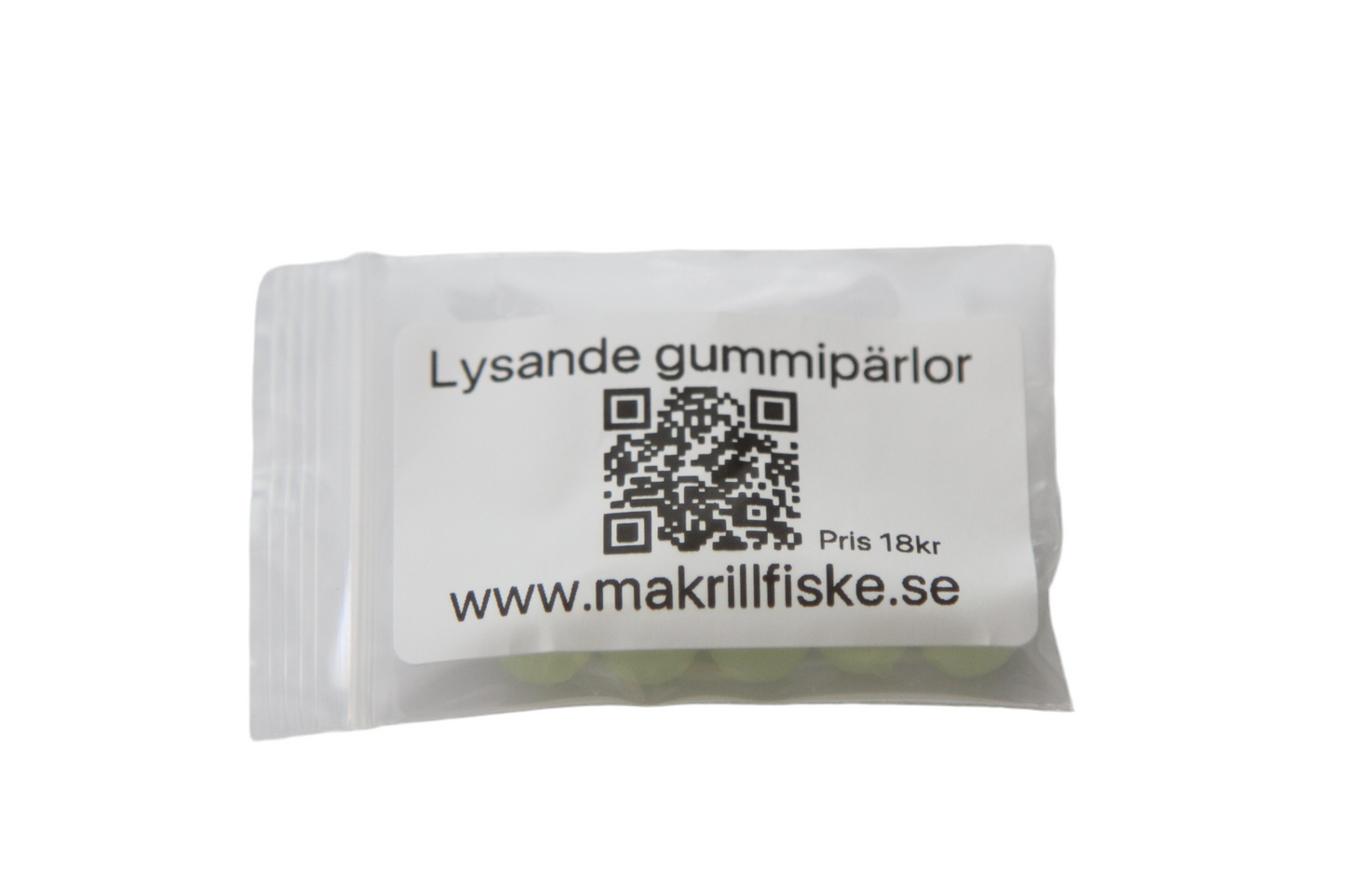 Luminous rubber beads