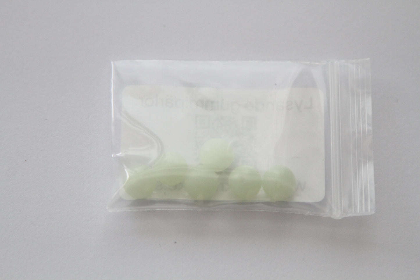 Luminous rubber beads