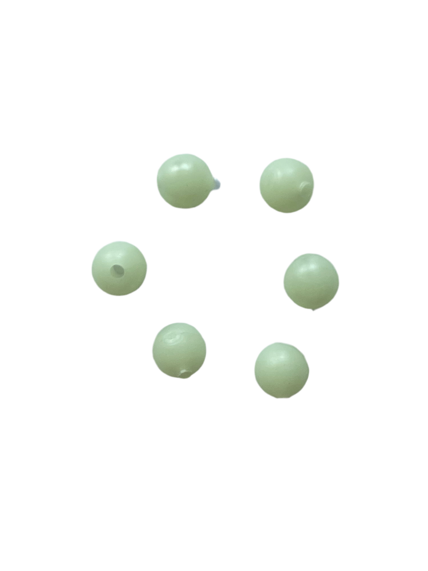 Luminous rubber beads